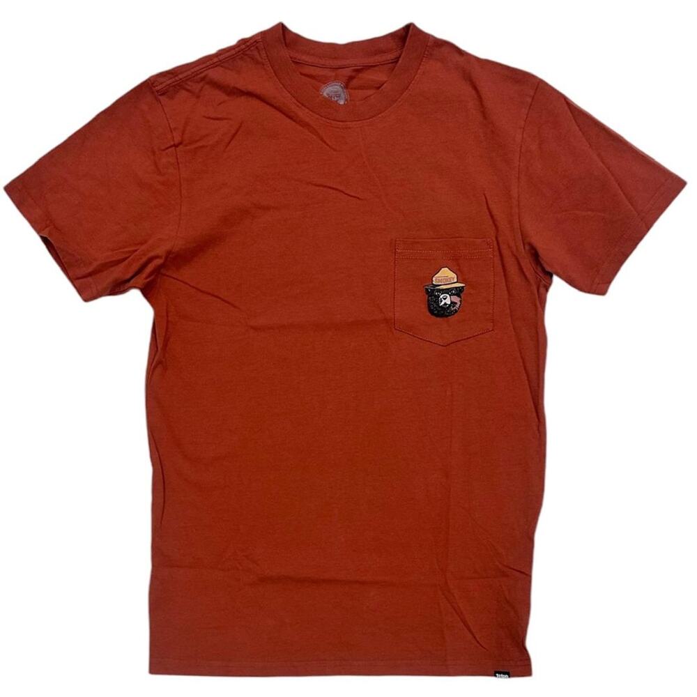 Teton Gravity Research Men's T-Shirt Smokey Pocket Short Sleeve Crewneck Tee